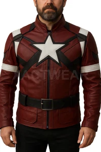 David Harbour Thunderbolts Jacket 2025 Red Guardian Leather Costume - Picture 1 of 3