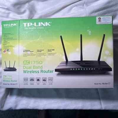 TP-Link Archer C7 AC1750 Dual-Band Mesh WLAN Router Full Gigabit - Neu!! - Bild 1 von 4