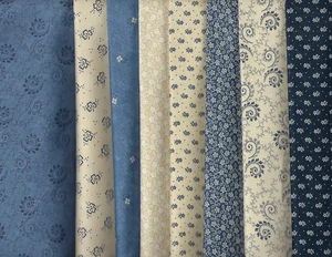 Moda Kansas Troubles Bluebirds Nest Cotton Quilt Fabric 8 Fat Quarter Cuts NEW! - Picture 1 of 1