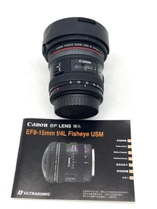 Canon EF 8-15mm f/4L Fisheye USM Lens, excellent condition - Picture 1 of 6