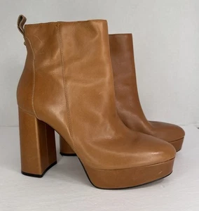 Vince Camuto Gripaula Light Brown Platform Ankle Boot 10M - Imagen 1 de 8