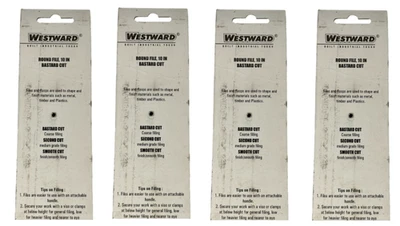Lot of 4 – Westward 1NFT1A Round File, 10" Bastard Cut – American Pattern - Image 1 of 4