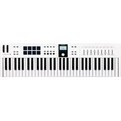 Arturia KeyLab Essential 61 mk3 MIDI Keyboard Controller White - Image 1 of 4