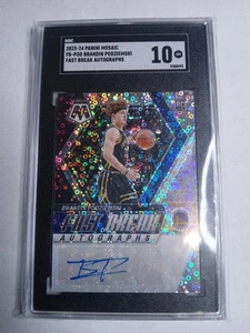 2023-24 Panini Mosaic - Autographs Fast Break Brandin Podziemski #FB-POD SGC 10 - Picture 1 of 2