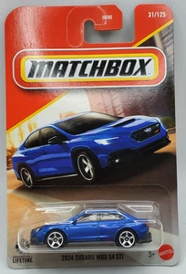 2025 Matchbox Cars Blue 2024 Subaru WRX S4 STI #31 - Picture 1 of 2