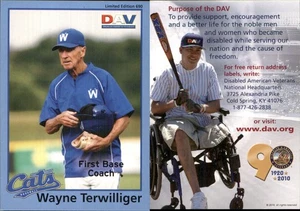 Wayne Terwilliger 2010 DAV Minor / Independent / Summer Leagues #690 RC Card - Picture 1 of 1