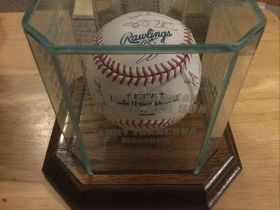 Boston Red Sox 2004 World Series Autographed Ball 20 Signatures COA￼ - Image 1 of 4