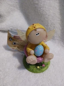 ANGEL CHEEKS by RUSS - “Guardian Angel” FIGURINE -EASTER Egg- New w/Tag - Picture 1 of 11