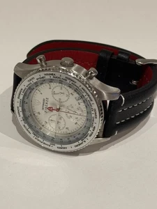DeTomaso Firenze Cronografo Quadrante Argento Pelle Sl1624c-ch - Foto 1 di 6