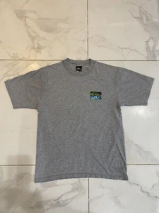Camiseta Gris Quicksilver Talla Mediana Floral Surf Hecha en EE. UU. 19x26 - Imagen 1 de 9