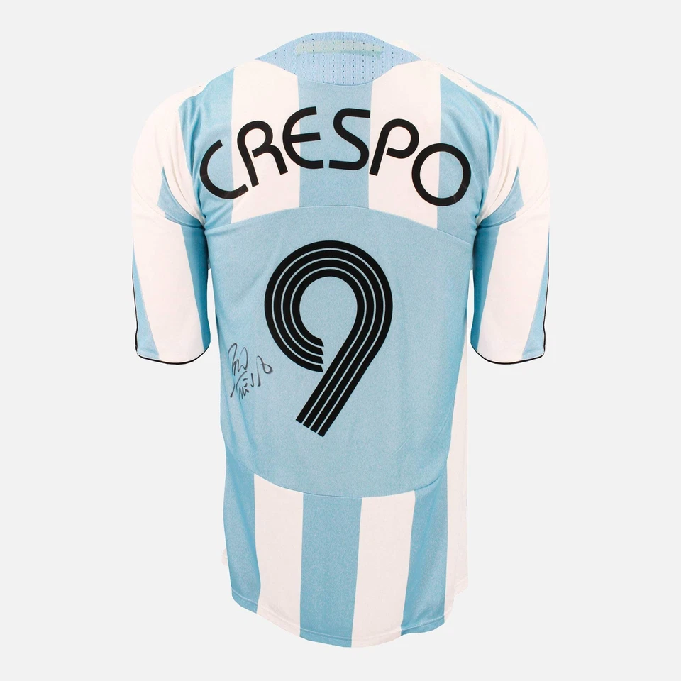 Hernan Crespo Signed Argentina Shirt 2007-09 Home [9] - Image 1 of 4