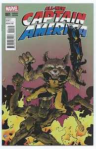 ALL-NEW CAPTAIN AMERICA #1 Paul Pope Rocket/Groot Variant NM/NM+ Marvel Falcon - Picture 1 of 1