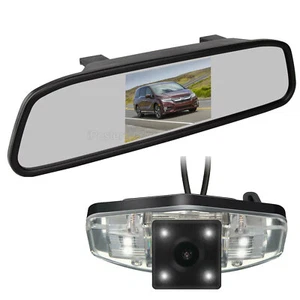 4.3"Car Rear View Mirror Monitor Reversing Camera For Honda Accord Civic Odyssey - Picture 1 of 24