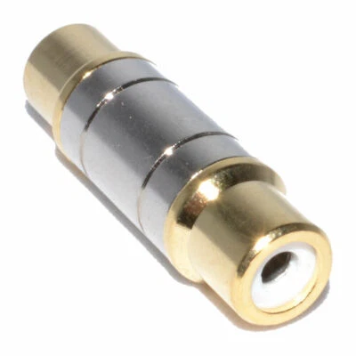 HQ Single Phono RCA Buchse Audio Video Kabel Koppler Joiner Adapter - Bild 1 von 4