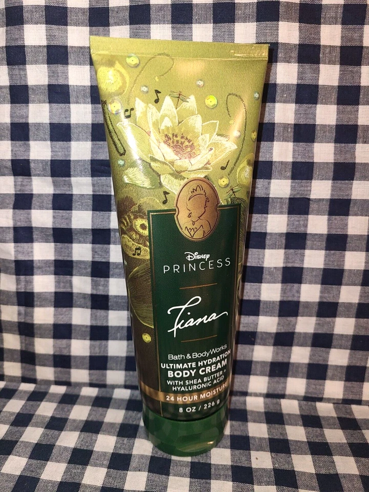 DISNEY PRINCESS TIANA BODY CREAM LOTION 8 OZ BATH BODY WORKS SHEA GREEN