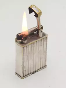 Encendedor de gasolina Parker Alfred Dunhill Paris Fab.Francaise ¡Raro! ¡Funciona bien! - Imagen 1 de 10