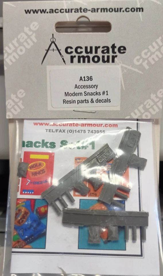 MODELLISMO- Modern snacks #1  - ACCURATE ARMOUR A 136 1/35 scale - Immagine 1 di 1