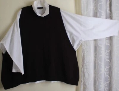 Eskandar O/S BROWN Luxury Merino Wool 28"+L A-Line Crewneck Sweater Vest $1490 - Image 1 of 4