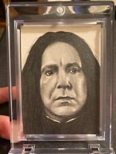 HARRY POTTER SEVERUS SNAPE ALAN RICKMAN ARTIST SKETCH CARD RICHARD SALVUCCI 1/1