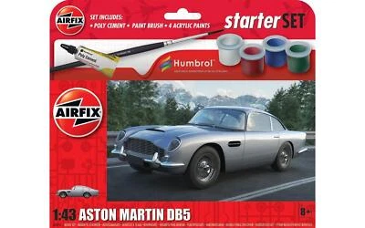 Airfix 1:43 Set Starter - Aston Martin DB5 Modello Plastica Kit - A55011 - Immagine 1 di 4