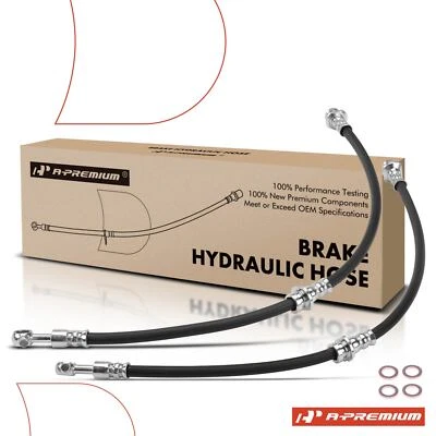 Manguera hidráulica de freno delantera derecha y derecha A-Premium 2x para Infiniti Q50 Q60 2014-2019 Foto 1 de 4