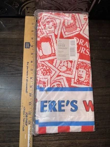 Vintage Party Paper  Table Cover Hallmark 54" X 102" Where's Waldo? -1991 - Picture 1 of 5