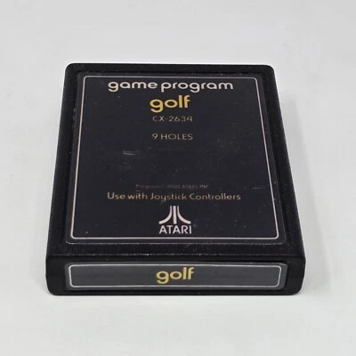 Golf (Atari 2600) Text Label CLEANED & TESTED - Image 1 of 2
