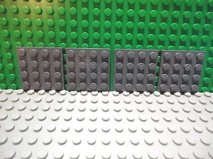 Lego 4 Dark Bluish Gray 4x4 base plate - Picture 1 of 1