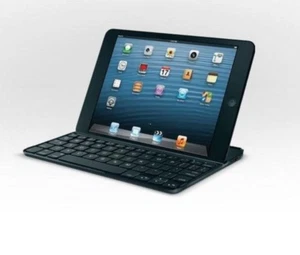 LOGITECH Ultrathin Keyboard Mini Swiss German, 920-005020 for iPad Mini, Black - Picture 1 of 4