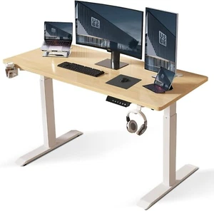 Electric Standing Desk Height Adjustable Sit-Stand Ergonomic Home Computer Desk - Picture 1 of 18