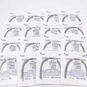 Dental Orthodontic Rectangular Arch Wire Niti Thermal Activated Natural Archwire