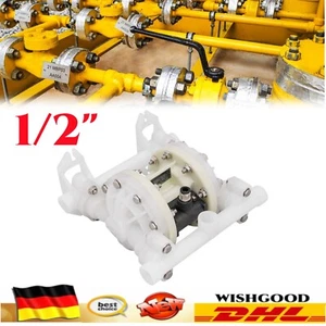 Druckluftmembranpumpe Doppelmembranpumpe Luft angetrieben Luftbetrieben 1/2" DHL - Bild 1 von 20