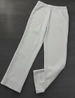 Vintage Womens Size 12 Polyester Knit Pull On Pants Cream 60s 70s Union Tag