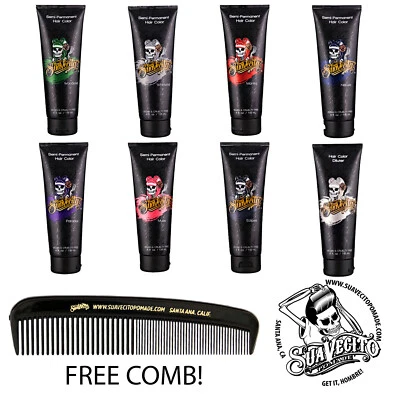 Suavecita Color de Cabello Semipermanente (Verde Gris Púrpura Rosa Azul Negro Diluyente) Foto 1 de 2