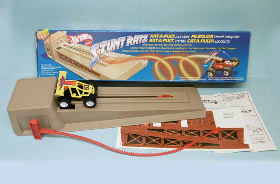 Hot Wheels Mattel 1986 Stunt Ratz Rat-a-pult Launcher 3172