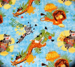 VTG 2005 Madagascar Character Toss Fabric #1084 DreamWorks by Springs BTFQ - Picture 1 of 14