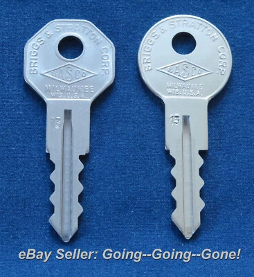 原始设备制造商凯迪拉克 LASALLE OLDSMOBILE 钥匙板 1934 - 1935 巴斯科 GROOVE 13 IGN / TRNK — 第 1/4 张图片