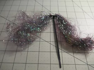 FLY FLASH TYING LURE MAKING MATERIAL CRYSTAL FLASH KRYSTAL BLACK - Picture 1 of 3