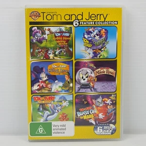Tom and Jerry 6x Movie Collection DVD Set Animation Children Family Kids Reg 4 - Picture 1 of 3