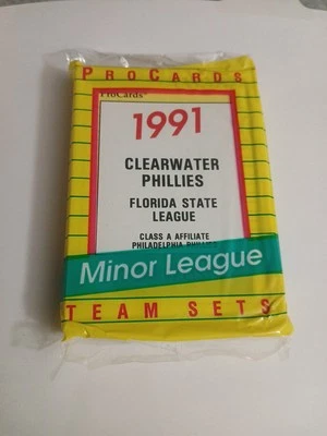 1991 CLEARWATER PHILLIES PROCARDS MINOR LEAGUE BB TEAM SET PHILADELPHIA PHILLIES - Image 1 of 2