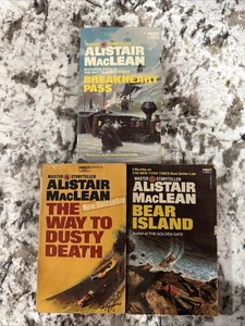 ALiSTAIR MAcLEAN Vintage Paperback Book Lot Of 3 Thriller Suspense Adventure - Picture 1 of 7
