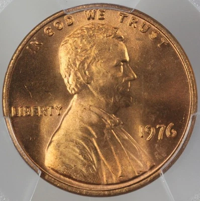 1976 PCGS MS67RD Lincoln Cent 5086398 - Image 1 of 3
