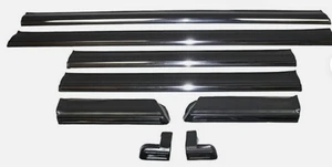 Zierleisten Zierstäbe unten Set 8-teilig + Clips für Mercedes W123 Limousine NEU - Picture 1 of 5