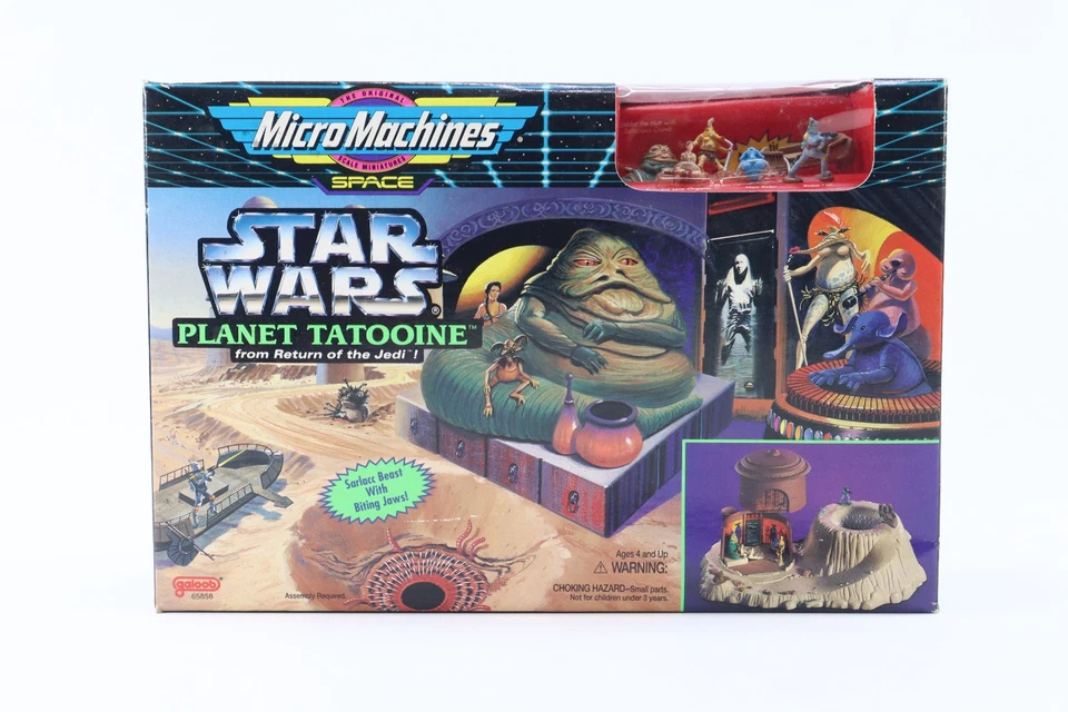 1994 Galoob Micro Machines Star Wars R2-D2/Jabba's Palace Action Set #65813