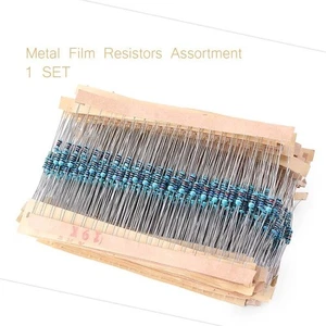 156 Werte 1 Ohm - 10M Ohm 1/4W 1% Metallschichtwiderstände Sortiment 3120PCS/Set - Picture 1 of 12