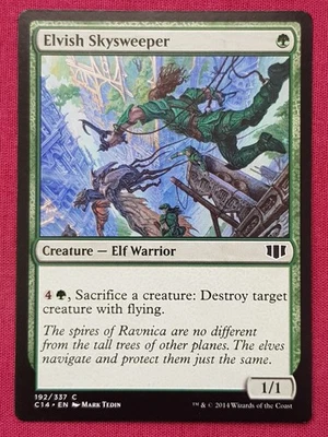 Magic The Gathering COMMANDER 2014 C14 ELVISH SKYSWEEPER green card MTG - Image 1 of 2