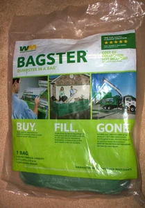 NEW WASTE MANAGEMENT WM BAGSTER - PORTABLE DUMPSTER BAG 3 CU YD - Picture 1 of 2