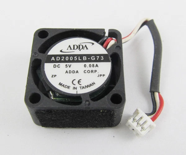 10pcs ADDA Dual Ball Bearing AD2005LB-G73 5V 0.08A 20x20x10mm Notebook DC Fan - Image 1 of 2