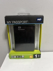 Western Digital My Passport Black  1TB External Hard Drive Portable Brand New - Picture 1 of 2