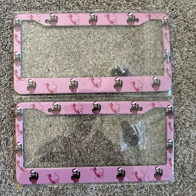 2x Scream Ghost Funny Christmas Skull Face "No You Hang Up" License Plate Frames - Image 1 of 3